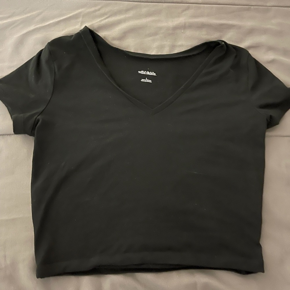 Black crop top
